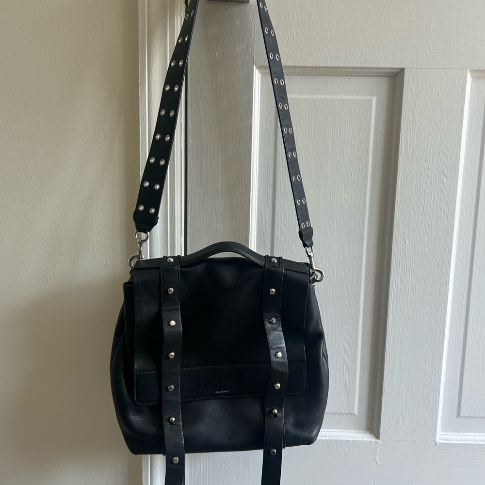 All Saints Black leather bag - Picture 2 of 5